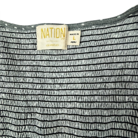 Nation LTD | Alexandra Smocked Long Sleeve | Large | Like New!! - Picture 3 of 6
